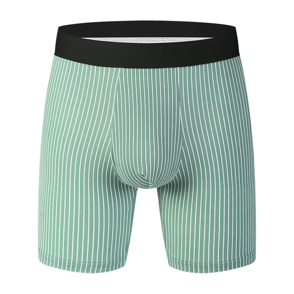 Long Leg Trunk Men - Strepen Mannen Lange Been Boxers Ademend