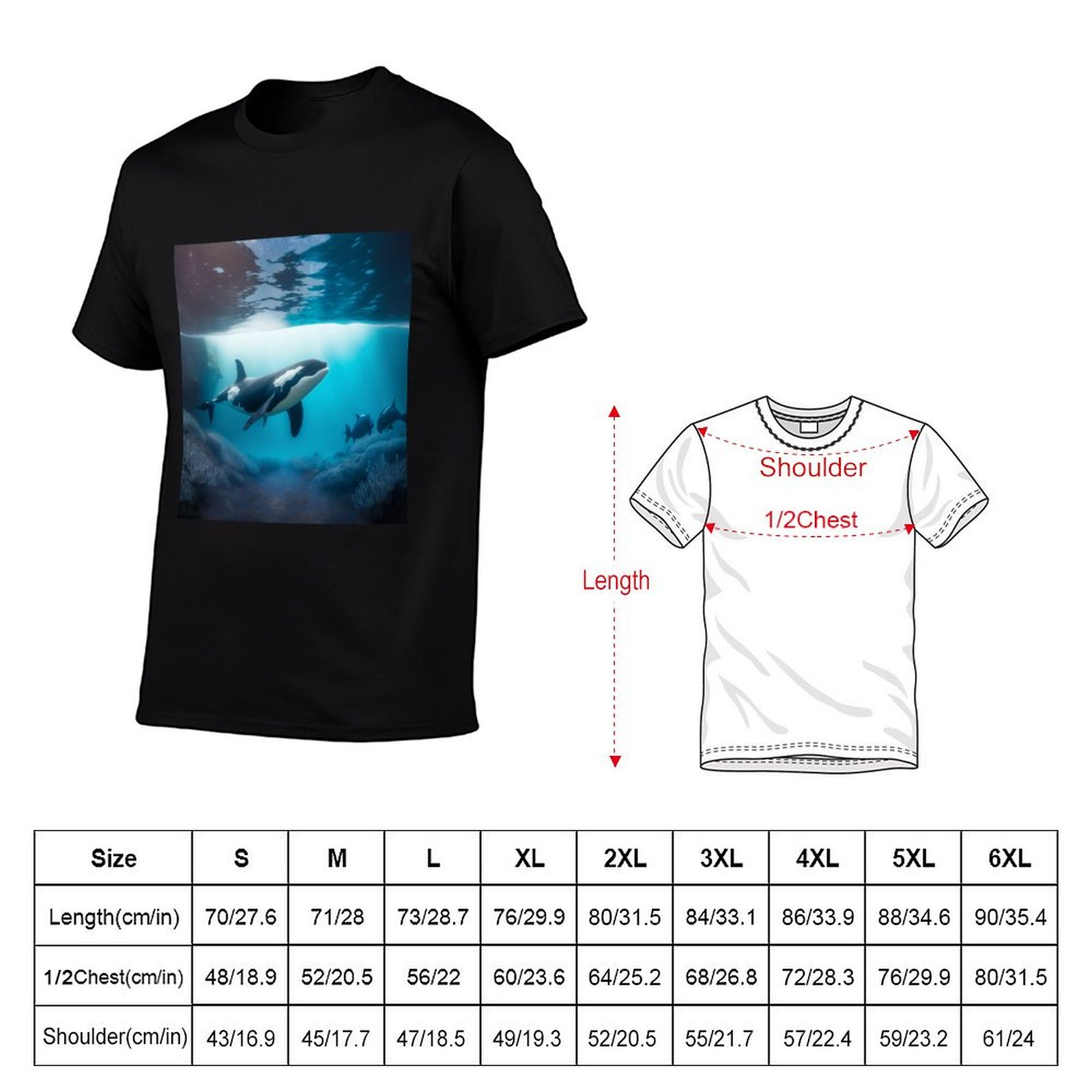Under Sea Orca T-shirt Minimal - Undershirt Crew Neck recensie en prijs