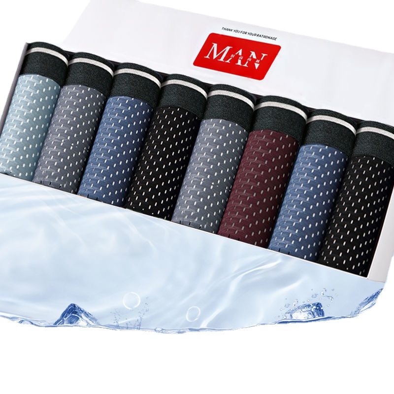 8 stks/partij heren Slipje Ijs - Boxer Shorts Modal recensie en prijs