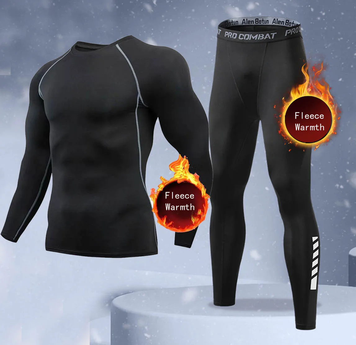 Nieuwe 2-delige winter warme h - Thermal Long John recensie en prijs