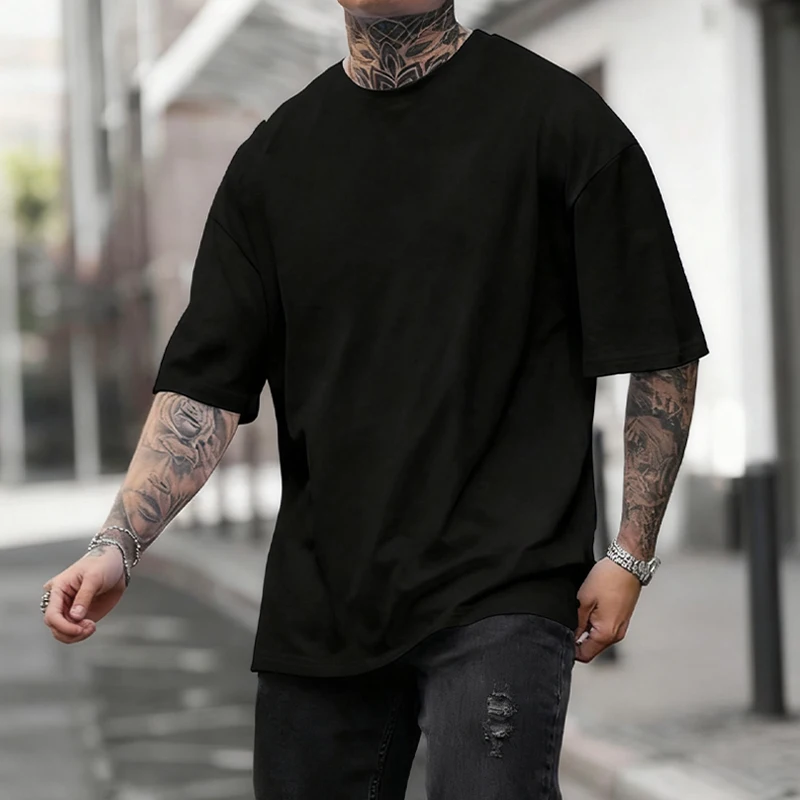 Zwart 450g Heavyweight katoene - Undershirt Crew Neck recensie en prijs