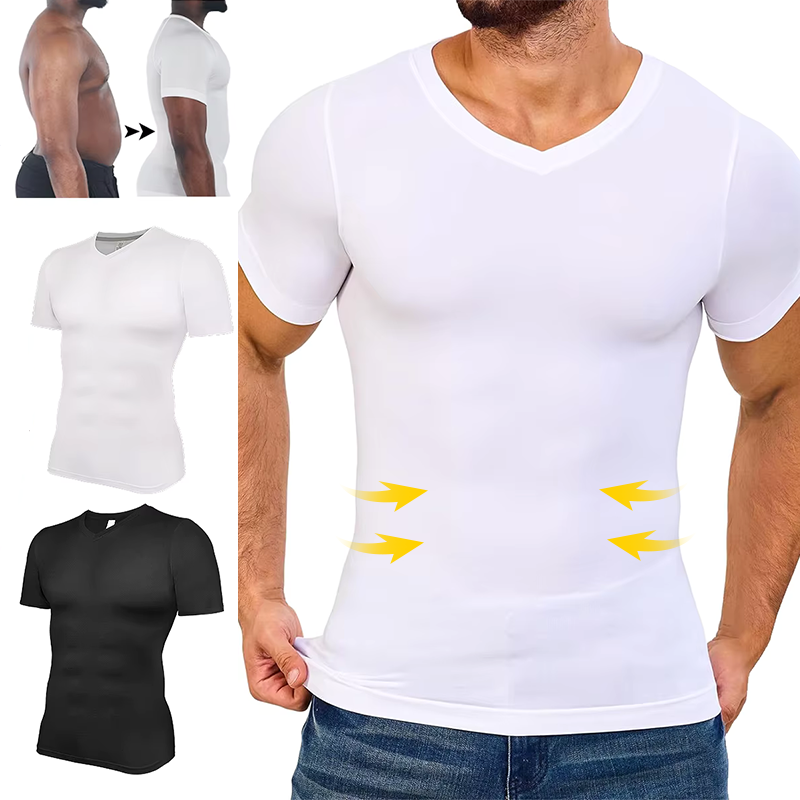 Mannen V-hals Compressie Shirt - Undershirt Crew Neck recensie en prijs